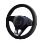 Couvre Volant Voiture en Cuir Microfibre, élastique, Respirante, Antidérapante, 37-38 cm, Housse Volant Voiture pour Hommes et F
