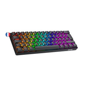 Geeky GK61 60% | Hot Swappable Clavier de Jeu Mécanique | 62 Touches Multicolores Rétroéclairées RGB LED pour Gaming PC/Mac | IS Geeky GK61 60% | Hot Swappable Clavier de Jeu Mécanique | 62 Touches Multicolores Rétroéclairées RGB LED pour Gaming PC/Mac | IS