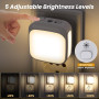 Veilleuse Prise Electrique, Lot de 2 Veilleuses LED avec Capteur de Crépuscule, Luminosité réglable, Veilleuse Enfant pour Chamb