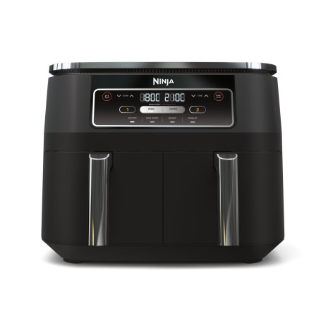 Ninja Foodi Dual Zone Air Fryer numérique, 2 tiroirs, 7,6L, 4-en-1, sans huile, Friture à air, Max Crisp, Rôtissage, Réchauffage