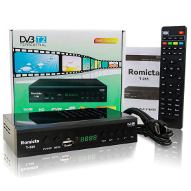Romicta Décodeur TNT HD 2025 - DVB-T2/C H.265 HEVC FTA Full HD PVR, USB, HDMI, SCART, Tuner TV numérique terrestre, récepteur nu Romicta Décodeur TNT HD 2025 - DVB-T2/C H.265 HEVC FTA Full HD PVR, USB, HDMI, SCART, Tuner TV numérique terrestre, récepteur nu