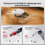 roborock Qrevo Curv 2 Pro Robot Aspirateur Laveur avec Station 3.0, 25000 Pa, Lavage à l'eau Chaude à 100 °C, Double Anti-enchev