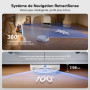 roborock Qrevo Curv 2 Pro Robot Aspirateur Laveur avec Station 3.0, 25000 Pa, Lavage à l'eau Chaude à 100 °C, Double Anti-enchev