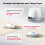 roborock Qrevo Curv 2 Pro Robot Aspirateur Laveur avec Station 3.0, 25000 Pa, Lavage à l'eau Chaude à 100 °C, Double Anti-enchev