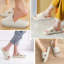 Calish Chaussons Antidérapants pour Homme Femme Pantoufles de Douche Très Léger Semelle Épaisse Amorti Soft Tongs Sandales- pour