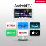 THOMSON Go TV 32 Pouces (81 cm), téléviseur Android Portable – HD Ready (1366x768), Commande vocale, Bluetooth 5.1, Wi-FI, Fonct