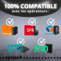 opteec® - Câble Fibre Optique Blindé - 20M - ORANGE/SFR/BOUYGUES/SOSH/RED by SFR - Rallonge/Jarretière - SC-APC à SC-APC Renforc
