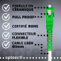 opteec® - Câble Fibre Optique Blindé - 20M - ORANGE/SFR/BOUYGUES/SOSH/RED by SFR - Rallonge/Jarretière - SC-APC à SC-APC Renforc
