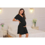 iClosam Chemise de Nuit Maternité Femme Coton Robe Allaitement Con Bouton Pyjama Maternité Manche Courte Nuisette Enceinte Devan
