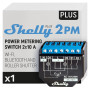 Shelly Plus 2PM | Interrupteur/commutateur de relais 2 canaux Wi-Fi & Bluetooth | Consomètre | Domotique | Portails et volets ro
