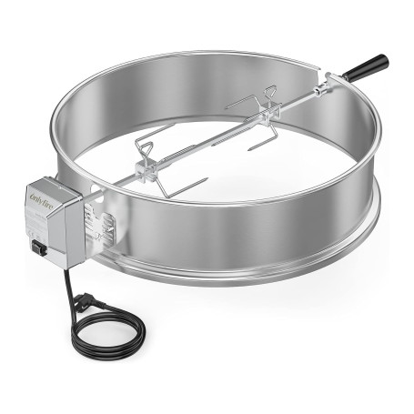 only fire BRK-6025 tournebroche Ring Kit pour 57cm Kettle Grill Gril au Charbon s'adapte Weber 2290 (Acier INOX)