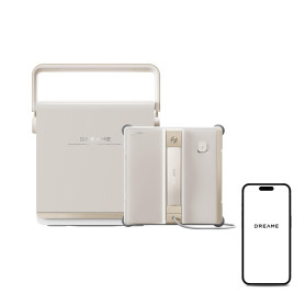 dreame C1 Station Robot Laveur de Vitres, Protection Intégrale, Station Mobile, Gestion Automatique du Cordon, Technologie Corne