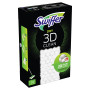 Swiffer Balai Attrape-Poussière 3D Clean Recharges Lingettes Sèches, 14 Lingettes Nettoyantes, Attrape et Retient la Poussière