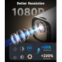Magcubic Vidéoprojecteur 4K, Mini Projecteur Portable Android Rétroprojecteur avec WiFi6 BT5.4, Rotation 180° Projecteur Video C