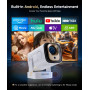 Magcubic Vidéoprojecteur 4K, Mini Projecteur Portable Android Rétroprojecteur avec WiFi6 BT5.4, Rotation 180° Projecteur Video C