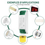 Driver LED 24V Transformateur 30W, Alimentation LED AC-DC 1250mA, 220V à 24V Transfo à Tension Constante, Conducteur pour 24 Vol