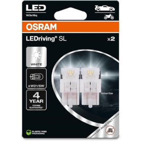 Osram LEDriving SL, ≜ W21/5W, White 6000K, Double Blister (2 lamps), LED Retrofit, offroad use only Osram LEDriving SL, ≜ W21/5W, White 6000K, Double Blister (2 lamps), LED Retrofit, offroad use only