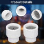 Lot De 2 Coupelles De Soudage Tig, DC 175A Tasses De Buse En Céramique Torche Soudage, Kit D'accessoires De Buse En Céramique Bu