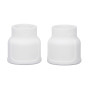 Lot De 2 Coupelles De Soudage Tig, DC 175A Tasses De Buse En Céramique Torche Soudage, Kit D'accessoires De Buse En Céramique Bu