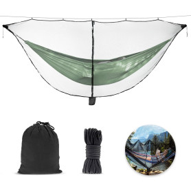 Udbrud Hamac de Camping avec Moustiquaire, Camping avec moustiquaire Fermeture éclair Double Face Protection à 360° Anti-Insecte Udbrud Hamac de Camping avec Moustiquaire, Camping avec moustiquaire Fermeture éclair Double Face Protection à 360° Anti-Insecte