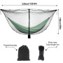 Udbrud Hamac de Camping avec Moustiquaire, Camping avec moustiquaire Fermeture éclair Double Face Protection à 360° Anti-Insecte