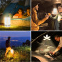 Blukar Lanterne Camping Rechargeable, Lampe Camping 116 LED Super Brillant 360°-Pliable 7 Modes d'éclairage 10H+ d'autonomie-Ecl