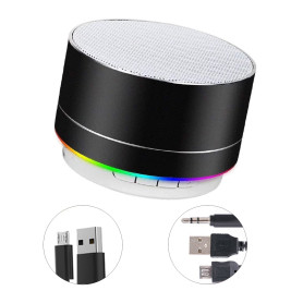Enceinte Bluetooth Haut Parleur Portable Mini Speaker Basses Stéréo Trompette Lumière Wireless Soutien LED FM USB Micro SD pour  Enceinte Bluetooth Haut Parleur Portable Mini Speaker Basses Stéréo Trompette Lumière Wireless Soutien LED FM USB Micro SD pour