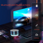 Enceinte Bluetooth Haut Parleur Portable Mini Speaker Basses Stéréo Trompette Lumière Wireless Soutien LED FM USB Micro SD pour