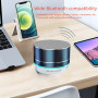 Enceinte Bluetooth Haut Parleur Portable Mini Speaker Basses Stéréo Trompette Lumière Wireless Soutien LED FM USB Micro SD pour