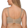 DotVol Soutien-Gorge Femme minimiseurs Dentelle Bra Comfortable sans Armature Couverture complète Grande Taille Gris Beige 95F