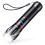 Blukar Lampe Torche LED Rechargeable,2000LM Lampe de Poche LED Ultra Puissante, Torche Tactique en Aluminium, IPX6 Étanche, 5 Mo