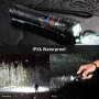 Blukar Lampe Torche LED Rechargeable,2000LM Lampe de Poche LED Ultra Puissante, Torche Tactique en Aluminium, IPX6 Étanche, 5 Mo
