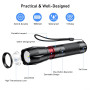 Blukar Lampe Torche LED Rechargeable,2000LM Lampe de Poche LED Ultra Puissante, Torche Tactique en Aluminium, IPX6 Étanche, 5 Mo