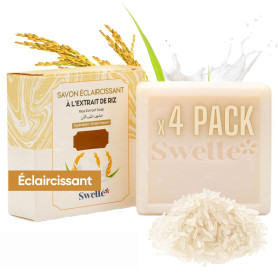 SWELLE Savon Lait de Riz 100 gr 4 pc Savon Eclaircissant Gommage Visage Femme | Solide Naturel | Soin Visage, Barre de Douche Ma SWELLE Savon Lait de Riz 100 gr 4 pc Savon Eclaircissant Gommage Visage Femme | Solide Naturel | Soin Visage, Barre de Douche Ma