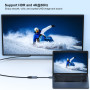 BENFEI Lot de 2 câbles adaptateurs DisplayPort vers HDMI 4K (2K 60 Hz, 1080p 120 Hz) Uni-directionnel Display Port vers HDMI Mon