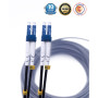 Elfcam® - Câble à Fibre Optique en Acier Blindé pour Extérieur et Intérieur LC/UPC à LC/UPC OS2 Duplex Monomode 9/125μm LSZH,Noi