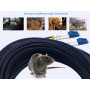Elfcam® - Câble à Fibre Optique en Acier Blindé pour Extérieur et Intérieur LC/UPC à LC/UPC OS2 Duplex Monomode 9/125μm LSZH,Noi