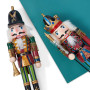 THE TWIDDLERS Lot de 2 Grandes Figurines de Casse-Noisette de Noël en Bois - 30 cm - Décoration Classique - Casse-Noisette pour