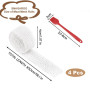 SNAGAROG 4 PCS Filet à Viande Rouleau, 300 cm Filet à Viande Élastique Jambon Chaussette Filet Viande Filet Charcuterie Saucisso