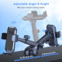 Blukar Support Téléphone Voiture, Porte Téléphone Voiture Ventouse Universel Réglable, Rotation 360°& Ventouse Améliorée & Un Bo
