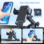 Blukar Support Téléphone Voiture, Porte Téléphone Voiture Ventouse Universel Réglable, Rotation 360°& Ventouse Améliorée & Un Bo