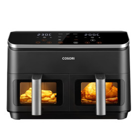 COSORI Air Fryer 2 Compartiments 8.5L, 8-en-1 Airfryer Friteuse Sans Huile, 71% D'efficacité énergétique, 85% de Carburant En Mo COSORI Air Fryer 2 Compartiments 8.5L, 8-en-1 Airfryer Friteuse Sans Huile, 71% D'efficacité énergétique, 85% de Carburant En Mo