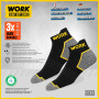 SOXCO chaussettes travail basses homme femme socquettes homme 10 Paires, WORK socks lot de 10 paires