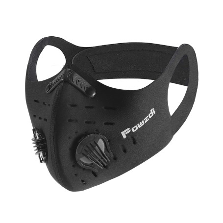 Powzdi Masque de Cyclisme Anti-poussière Masque Anti-poussière Réutilisable avec Filtre en Carbone pour Moto, Travail du Bois, C