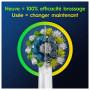 Oral-B Pro Cross Action Brossettes pour Brosse à dents électriques, Pack De 8 Unités