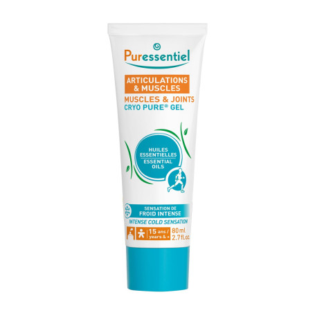 Puressentiel - Articulations et Muscles - Gel Cryo Pure aux 14 Huiles Essentielles - Effet froid intense - Aide à apaiser les zo