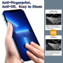 QHOHQ 3 Pièces Verre Trempé pour iPhone 13 Pro Max 6.7" avec 3 Pièces Caméra Arrière Protecteur, Ultra Résistant Film Protection