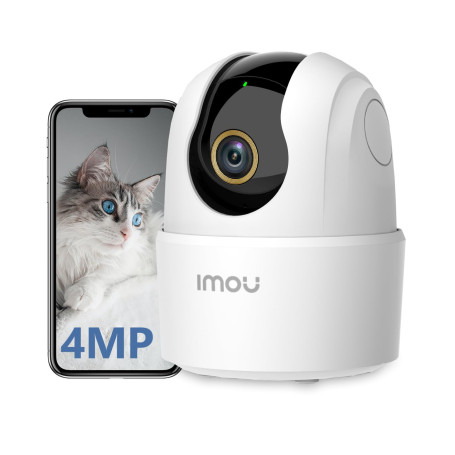 Imou 2.5K(4MP) Caméra Surveillance WiFi Intérieur Caméra 360° Connectée Smartphone Détection Humaine AI Suivi Intelligent Sirène