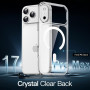 JETech Coque Magnétique pour iPhone 17 Pro Max 6,9 Pouces Compatible avec MagSafe, Étui Housse Antichoc Bumper, Arrière Transpar
