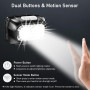 Blukar Lampe Frontale Rechargeable, 2000LM Super Lumineux Léger Torche Frontale LED Puissante avec Voyant Rouge,8 Modes d'Éclair